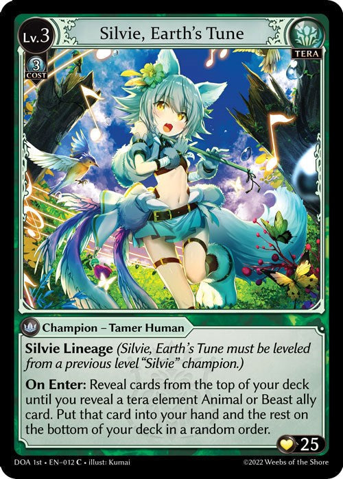 Silvie, Earth's Tune (012) [Dawn of Ashes: 1st Edition] Foil