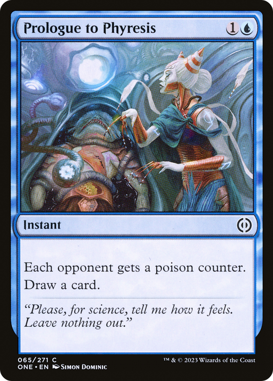 Prologue to Phyresis [Phyrexia: All Will Be One] Foil