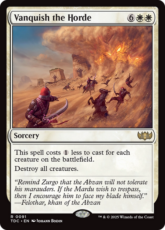Vanquish the Horde (091) - Commander: Tarkir: Dragonstorm
