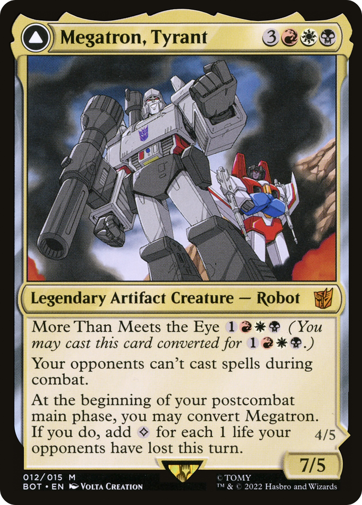 Megatron, Tyrant // Megatron, Destructive Force [Transformers] Foil