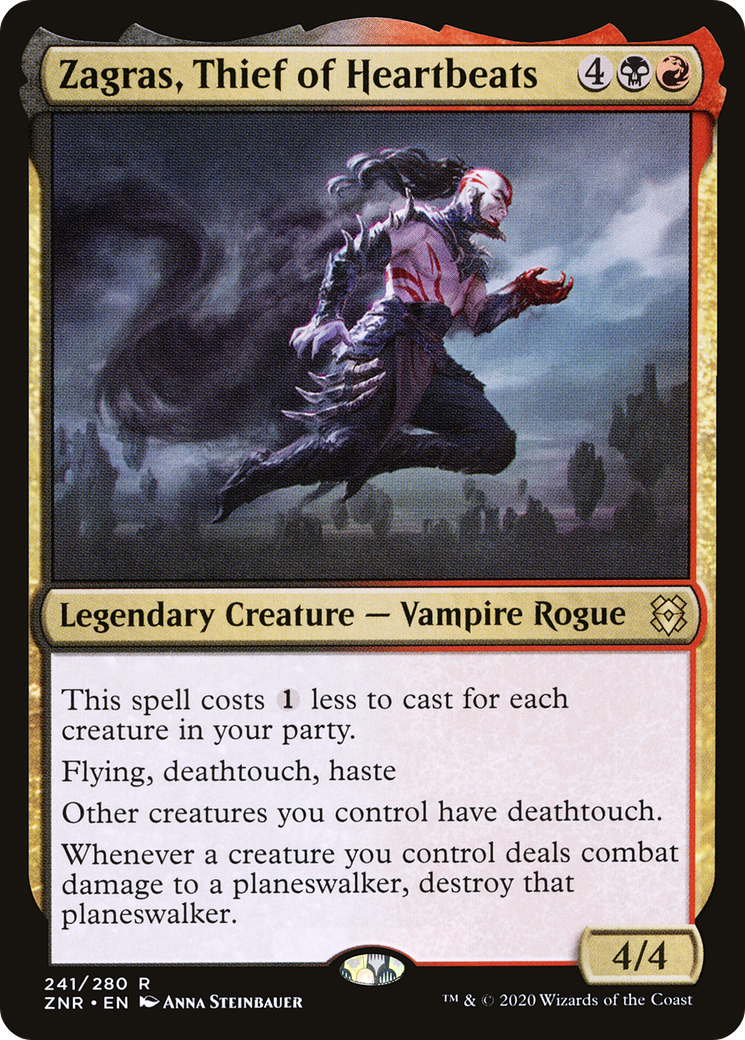 Zagras, Thief of Heartbeats [Zendikar Rising] Foil