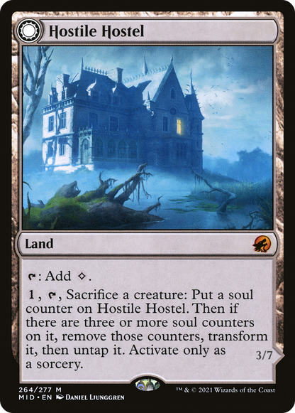 Hostile Hostel // Creeping Inn [Innistrad: Midnight Hunt] Foil