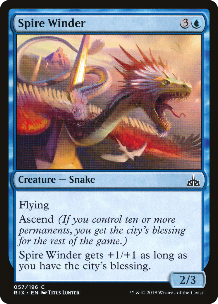 Spire Winder (057) Foil - Rivals of Ixalan