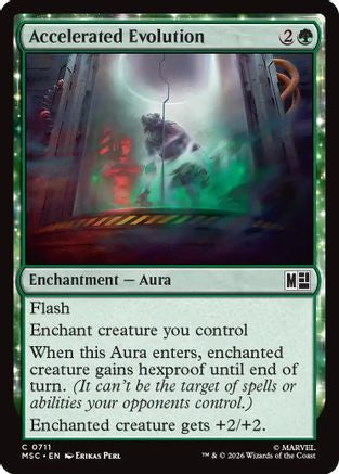 Accelerated Evolution (711) Foil - Commander: Marvel Super Heroes