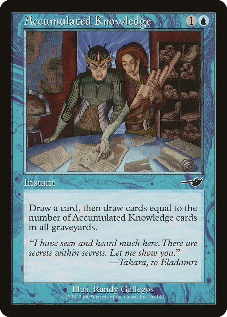 Accumulated Knowledge (026) Foil - Nemesis
