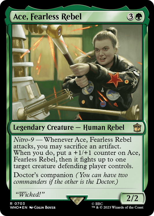 Ace, Fearless Rebel (703) Surge Foil - Doctor Who