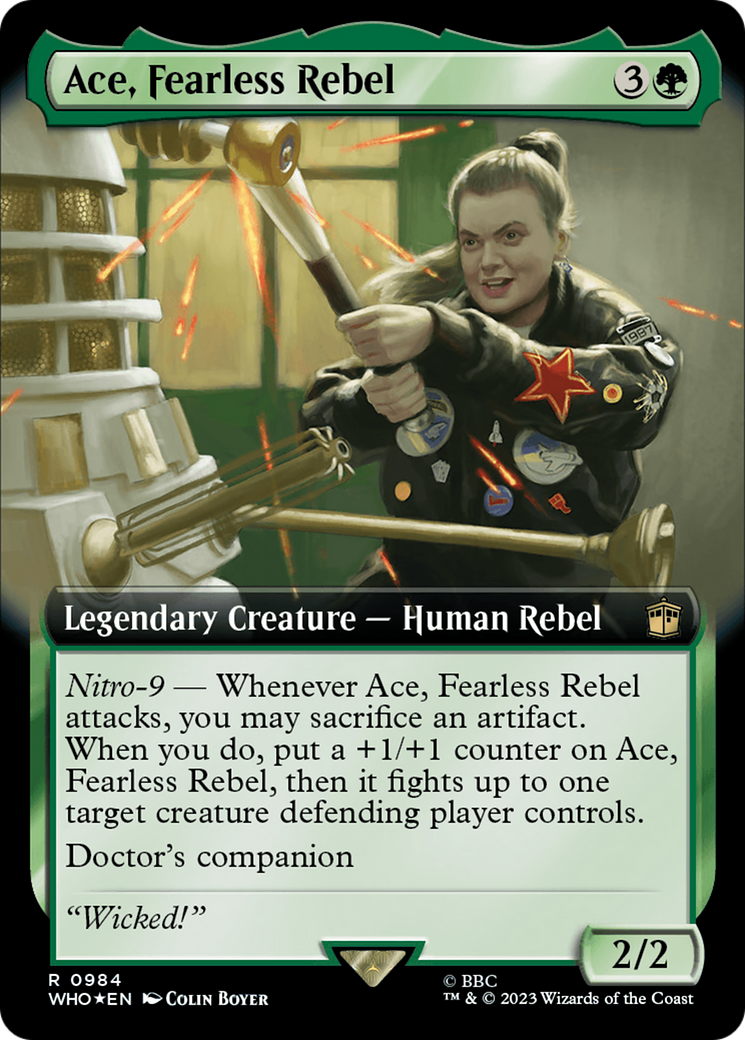 Ace, Fearless Rebel (Extended Art) (984) Surge Foil - Doctor Who