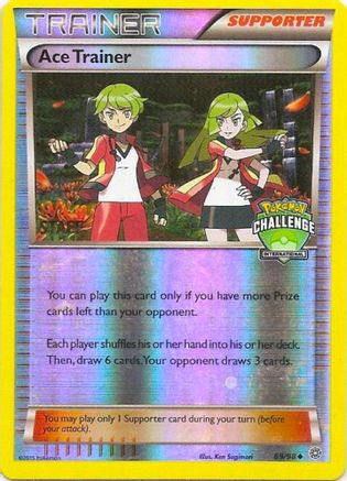 Ace Trainer (International Challenge) [Staff] (69) Reverse Holofoil - League & Championship Cards