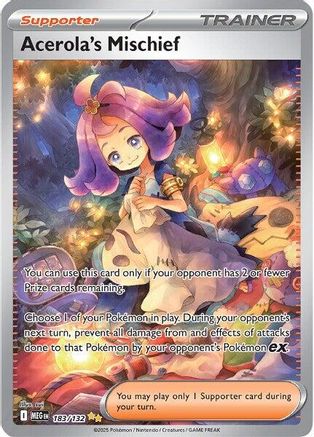 Acerola's Mischief (Alternate Full Art) (183) Holofoil - Mega Evolution