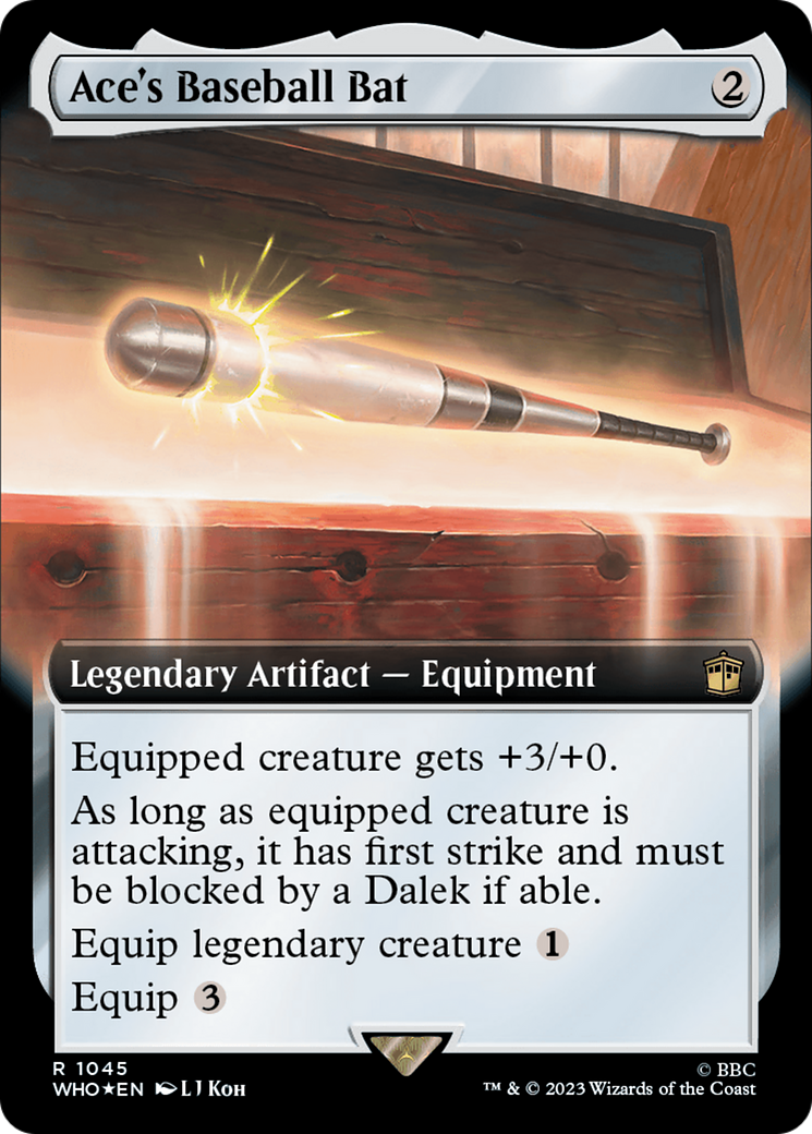 Ace's Baseball Bat (Extended Art) (1045) Surge Foil - Doctor Who