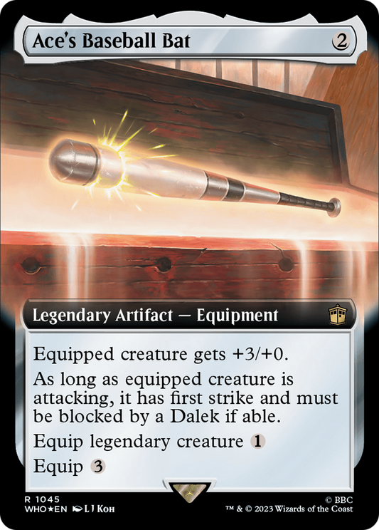 Ace's Baseball Bat (Extended Art) (1045) Surge Foil - Doctor Who