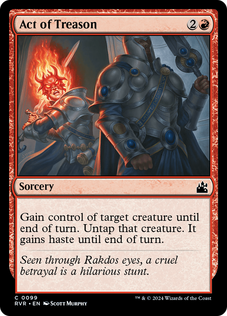 Act of Treason (099) Foil - Ravnica Remastered