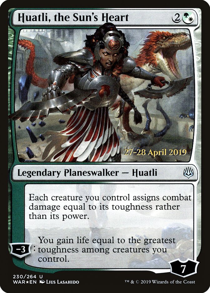 Huatli, the Sun's Heart [War of the Spark Prerelease Promos] | Silver Goblin