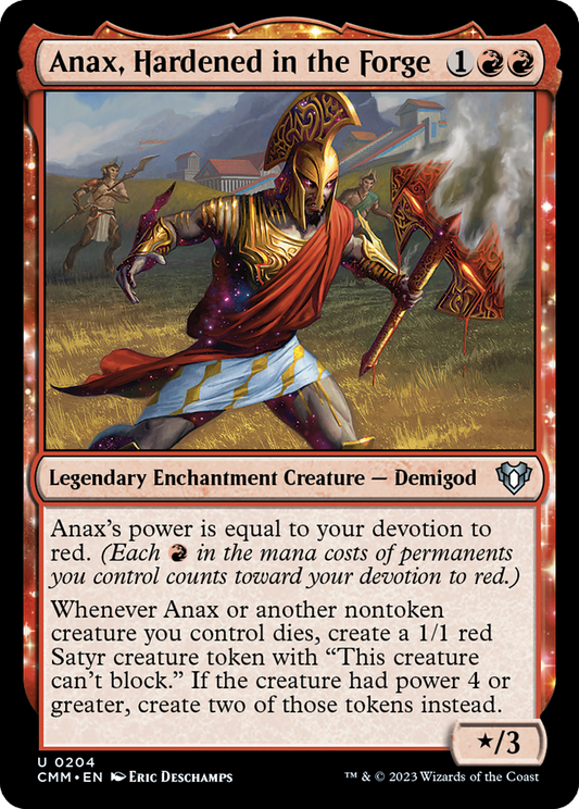 Anax, Hardened in the Forge [Commander Masters] Foil