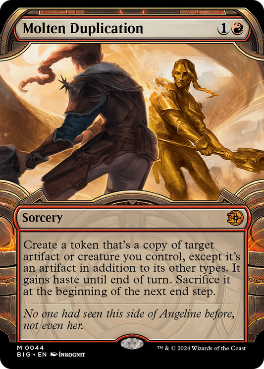Molten Duplication (Showcase) [Outlaws of Thunder Junction: The Big Score] Foil
