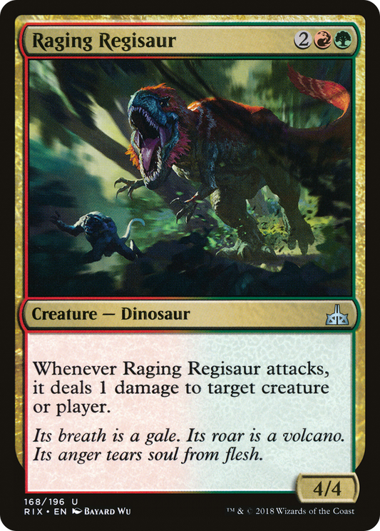 Raging Regisaur [Rivals of Ixalan] Foil