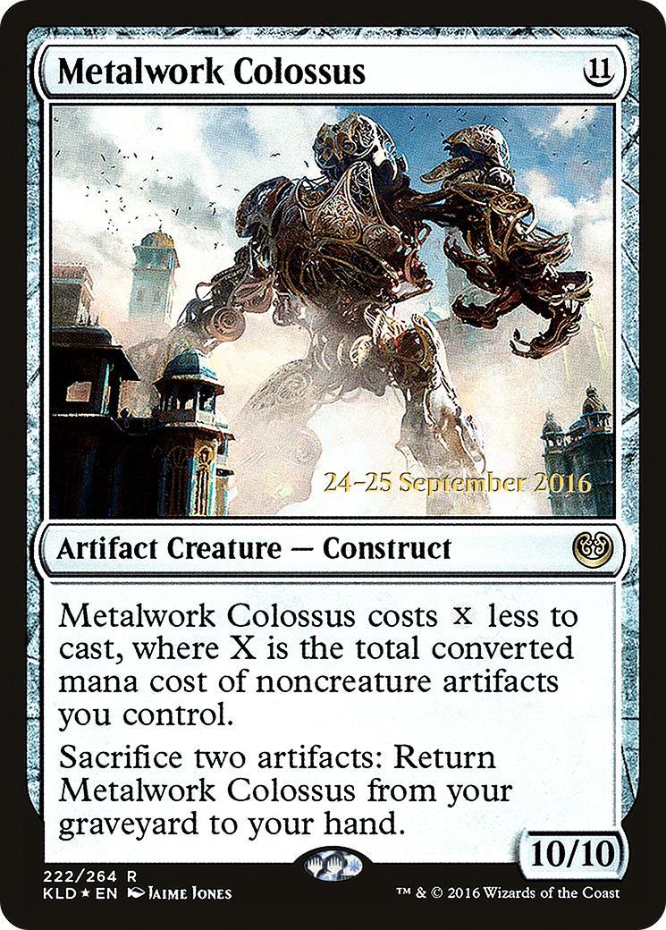 Metalwork Colossus [Kaladesh Prerelease Promos] | Silver Goblin