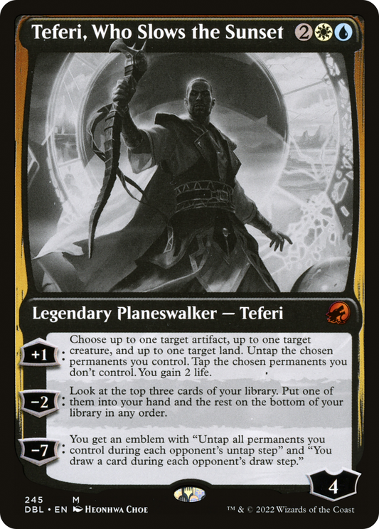 Teferi, Who Slows the Sunset [Innistrad: Double Feature] Foil
