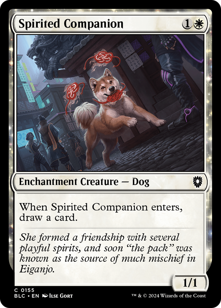 Spirited Companion [Bloomburrow Commander] | Silver Goblin