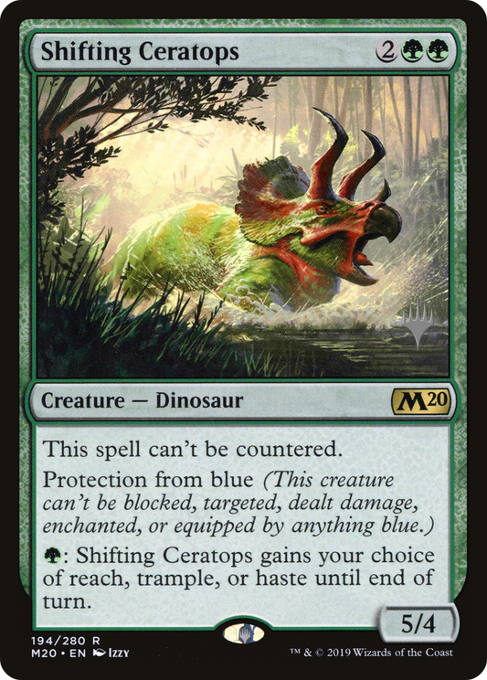 Shifting Ceratops (Promo Pack) [Core Set 2020 Promos] Foil