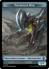 Phyrexian Myr // Servo Double-Sided Token [Modern Horizons 3 Commander Tokens] | Silver Goblin