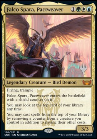 Falco Spara, Pactweaver (Promo Pack) [Streets of New Capenna Promos] | Silver Goblin