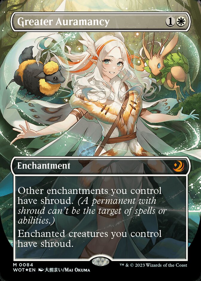 Greater Auramancy (Anime Borderless) (Confetti Foil) [Wilds of Eldraine: Enchanting Tales] | Silver Goblin