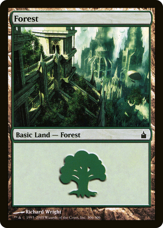 Forest (306) [Ravnica: City of Guilds] Foil
