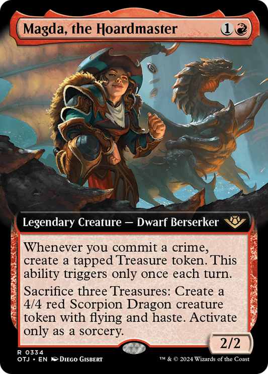 Magda, the Hoardmaster (Extended Art) [Outlaws of Thunder Junction] Foil