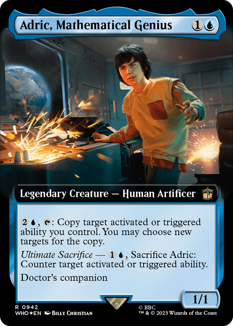 Adric, Mathematical Genius (Extended Art) (942) Surge Foil - Doctor Who