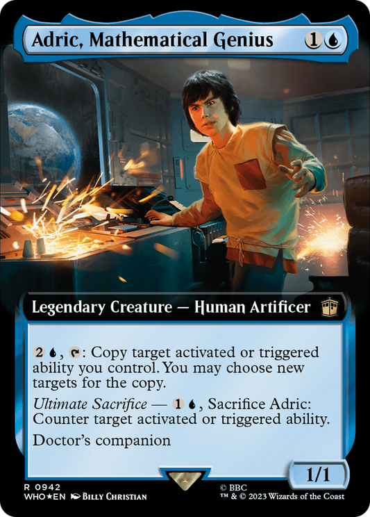 Adric, Mathematical Genius (Extended Art) (942) Surge Foil - Doctor Who