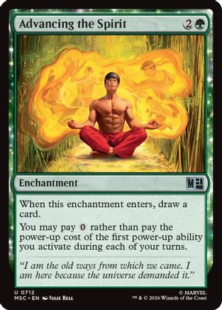 Advancing the Spirit (712) Foil - Commander: Marvel Super Heroes