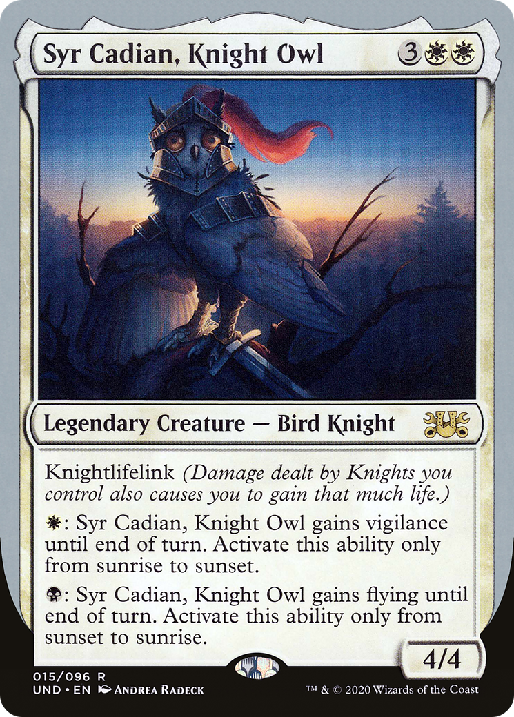 Syr Cadian, Knight Owl (015) - Unsanctioned