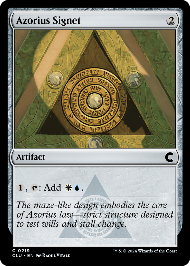 Azorius Signet [Ravnica: Clue Edition] | Silver Goblin