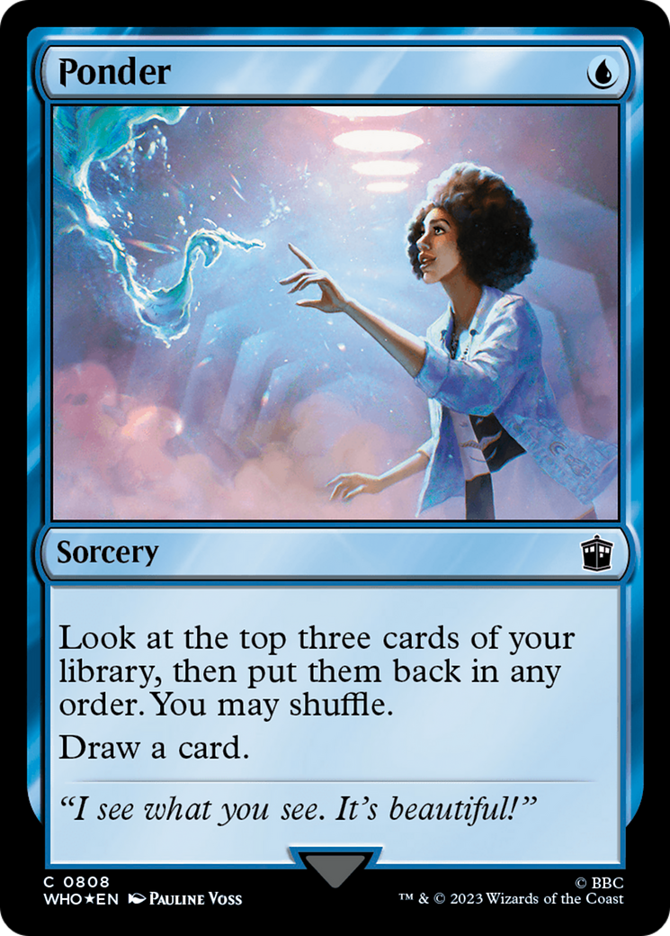 Ponder (Surge Foil) [Doctor Who] | Silver Goblin