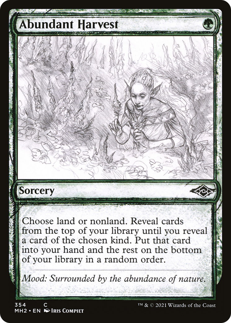 Abundant Harvest (Sketch) [Modern Horizons 2] | Silver Goblin