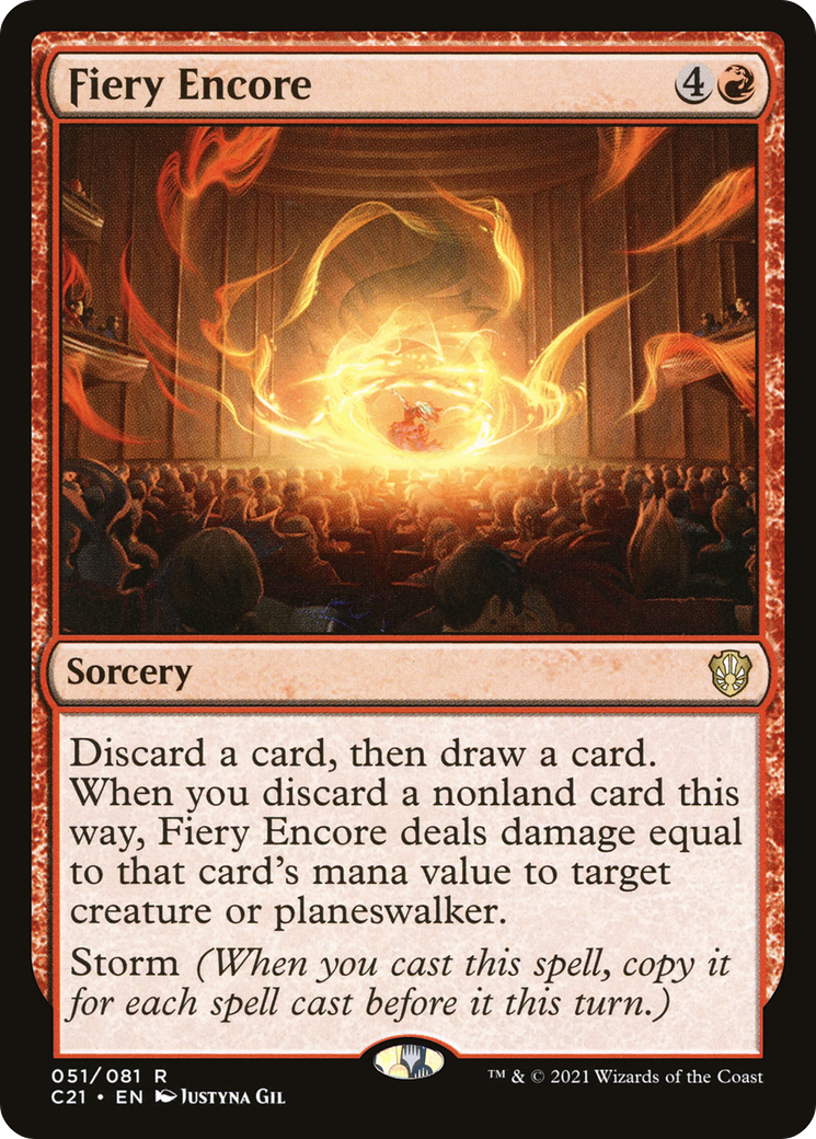 Fiery Encore (051) - Commander 2021