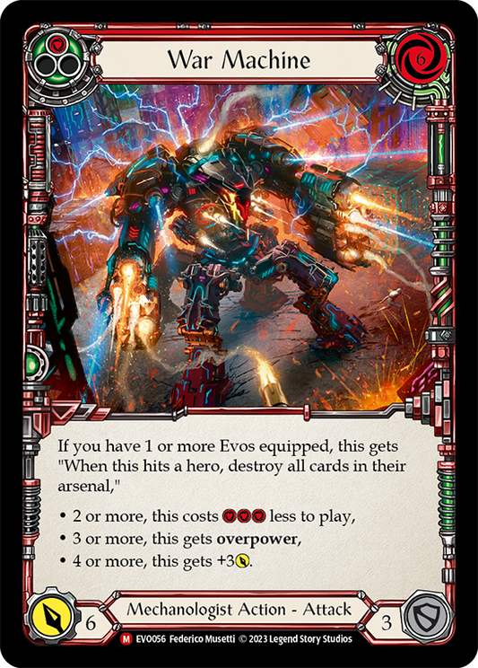 War Machine Rainbow Foil (EVO056) - Bright Lights