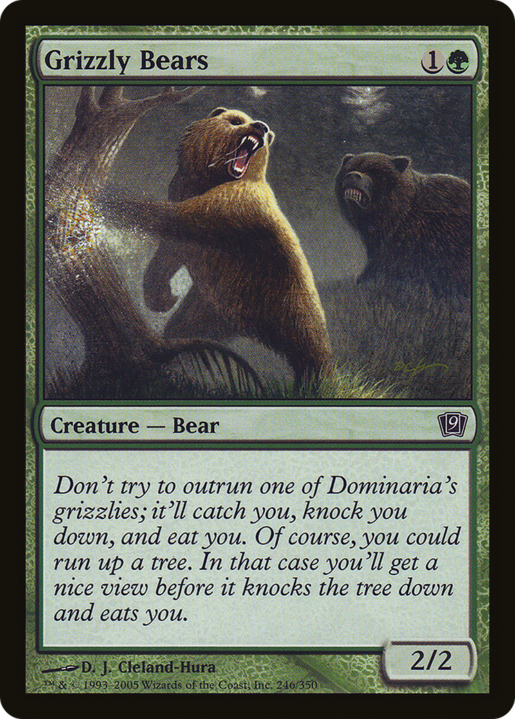 Grizzly Bears (246) Foil - Ninth Edition