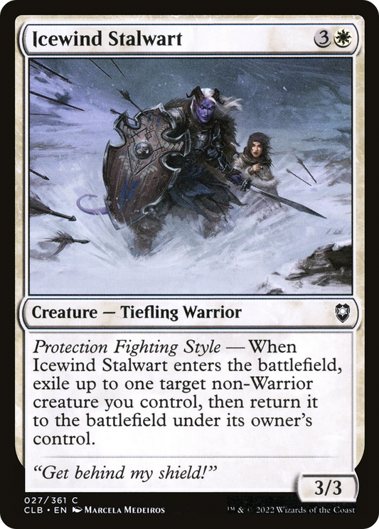 Icewind Stalwart [Commander Legends: Battle for Baldur's Gate] Foil