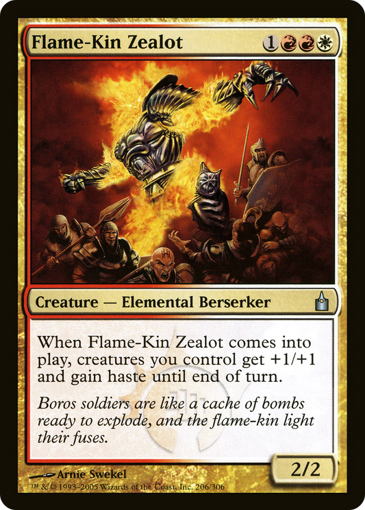 Flame-Kin Zealot [Ravnica: City of Guilds] Foil