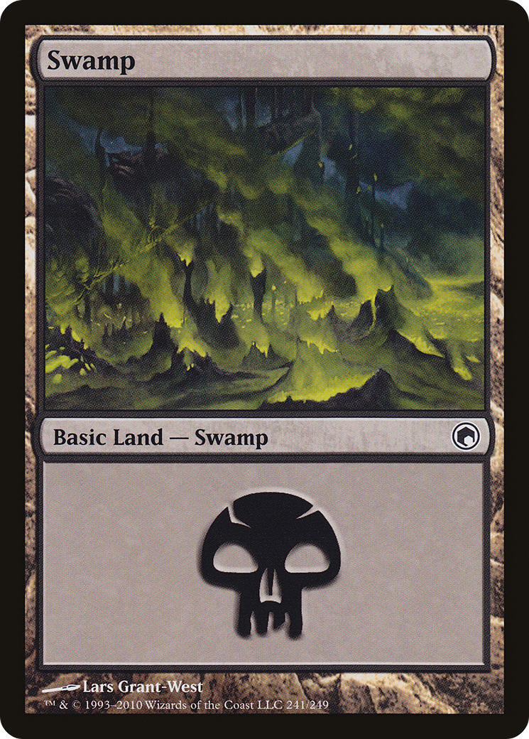 Swamp (241) [Scars of Mirrodin] Foil