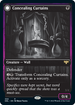 Concealing Curtains // Revealing Eye [Innistrad: Double Feature] Foil