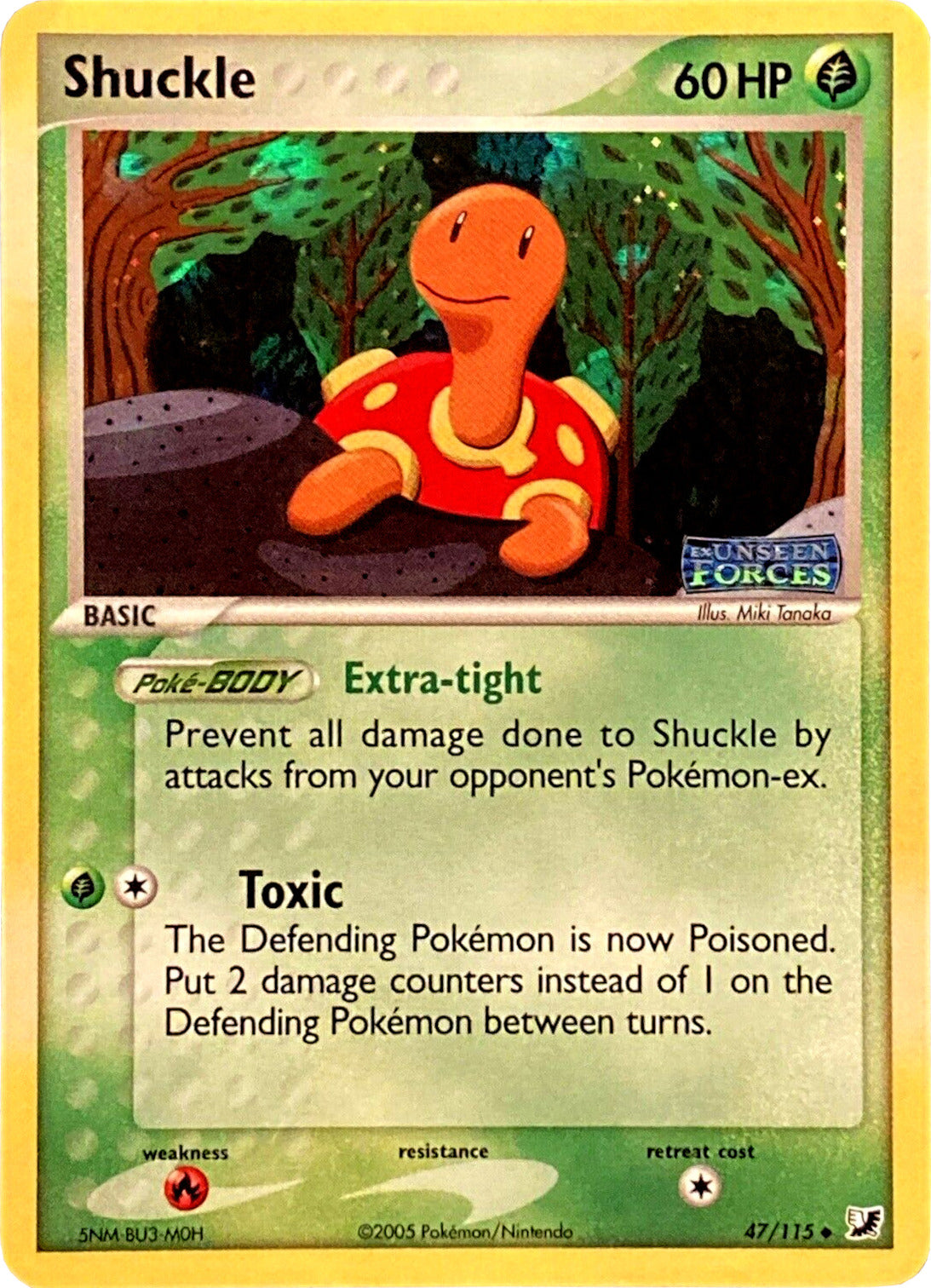 Shuckle (47/115) (Stamped) [EX: Unseen Forces] | Silver Goblin