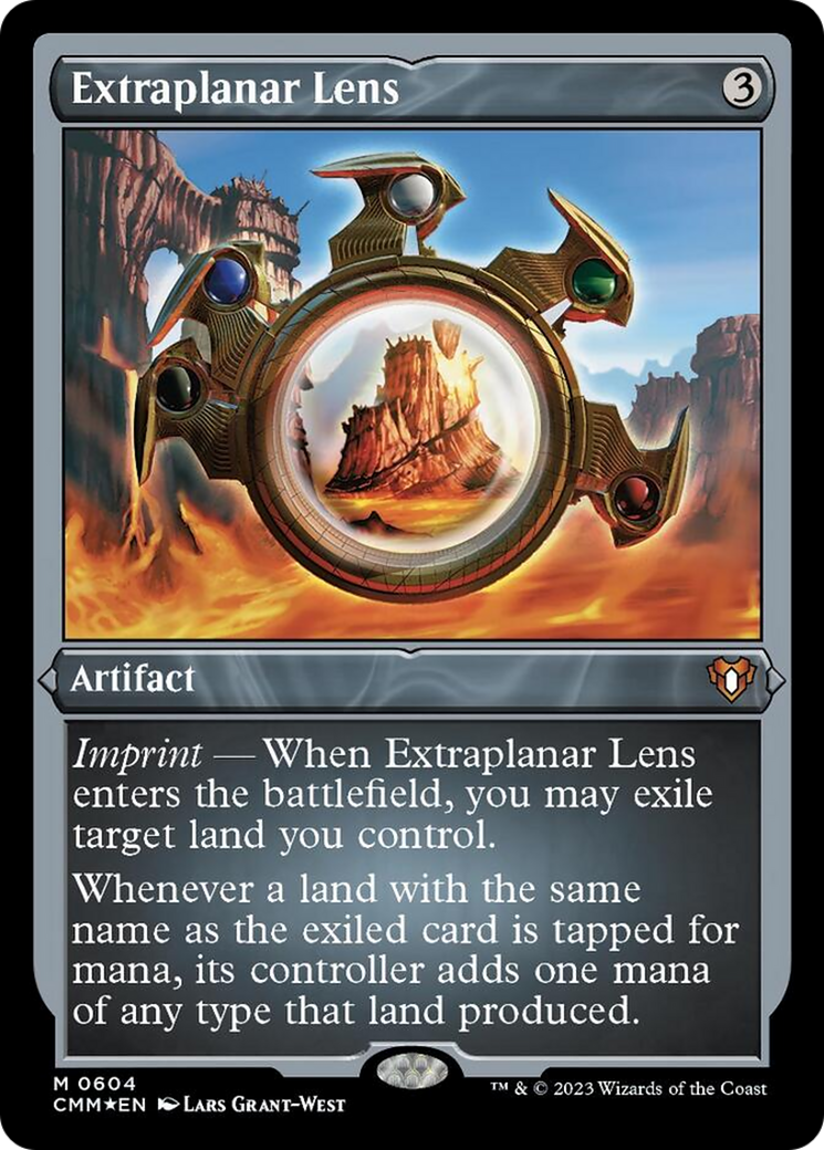 Extraplanar Lens (Foil Etched) [Commander Masters] | Silver Goblin