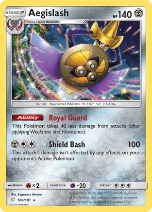 Aegislash (109) Holofoil - Team Up