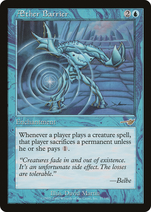 Aether Barrier (027) Foil - Nemesis
