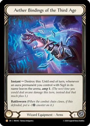 Aether Bindings of the Third Age (ROS163) Cold Foil - Rosetta