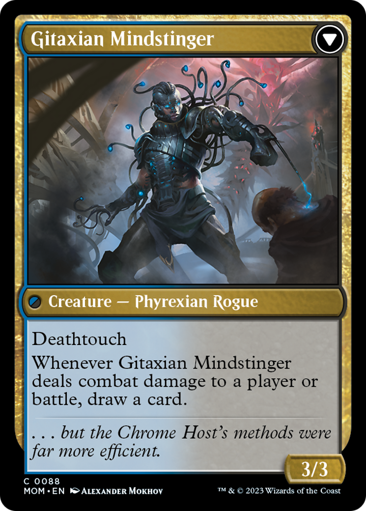 Aetherblade Agent // Gitaxian Mindstinger (088) - March of the Machine Foil
