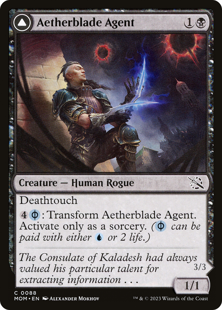 Aetherblade Agent // Gitaxian Mindstinger (088) - March of the Machine Foil